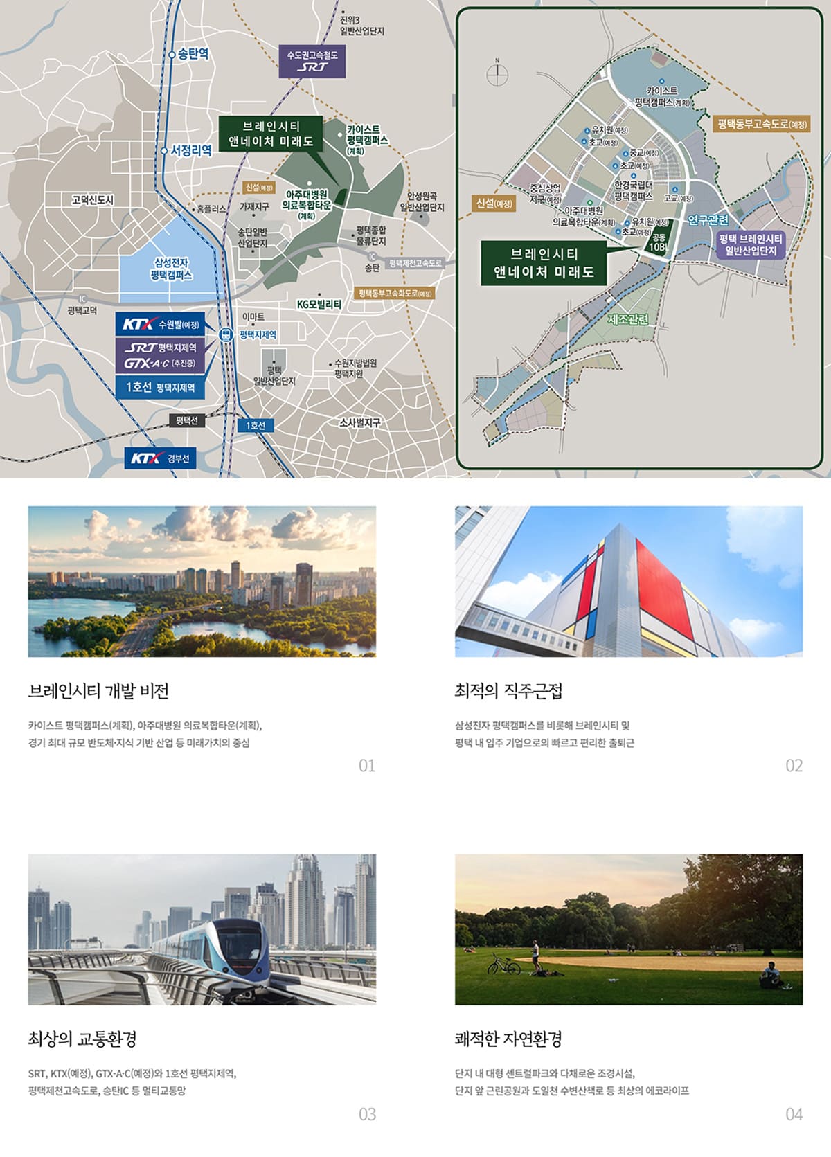 평택 브레인시티 앤네이처 미래도